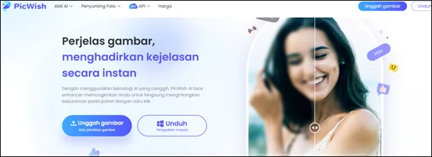 Aplikasi Penjernih Foto - PicWish