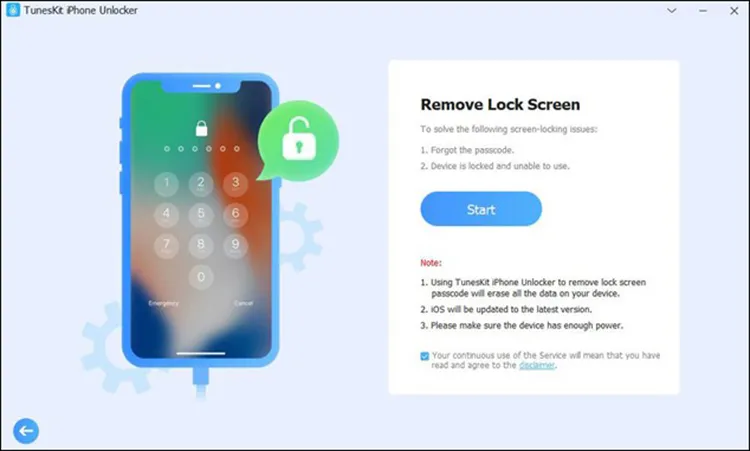 1. Jalankan TunesKit iPhone Unlocker