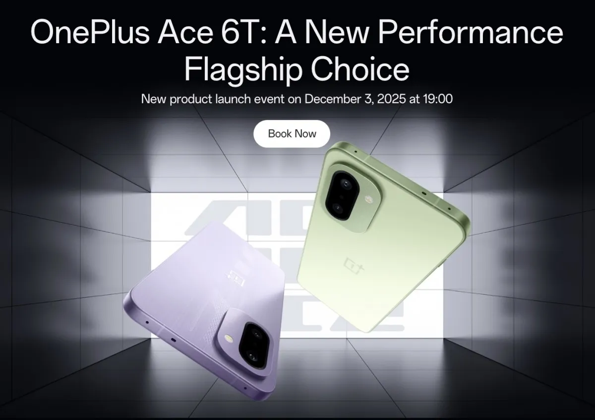 OnePlus Ace 6T meluncur 3 desember di China