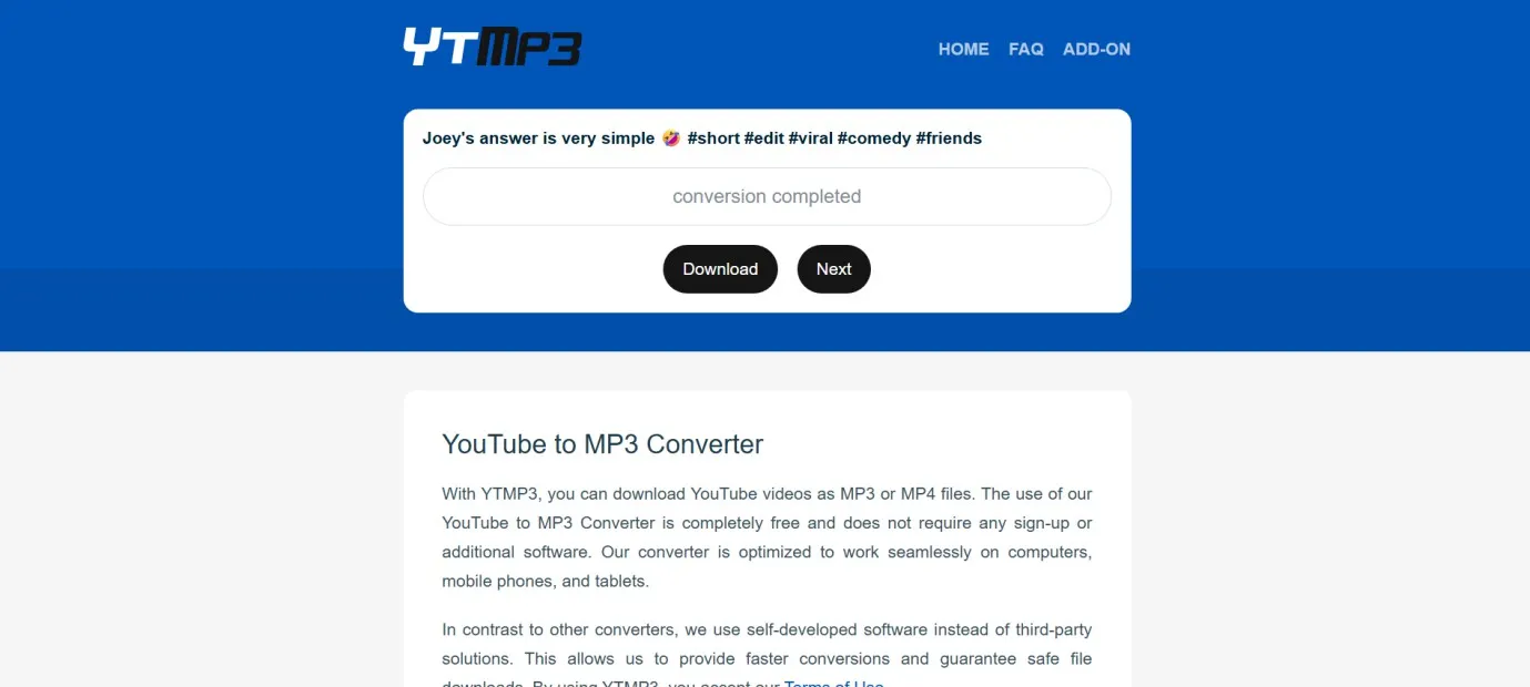 2 Konversi Video YouTube ke MP3 menggunakan YTMP3
