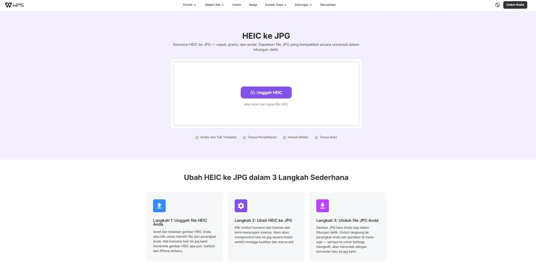 WPS HEIC to JPG Converter
