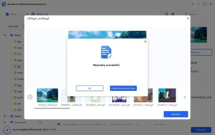 6 Akses data yang Anda recover